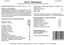 Lataa kuva Galleria-katseluun, All-out Maintenance kivennäisrehu 7 kg